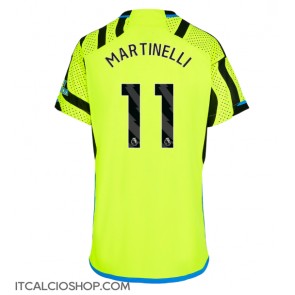 Arsenal Gabriel Martinelli #11 Seconda Maglia Femmina 2023-24 Manica Corta